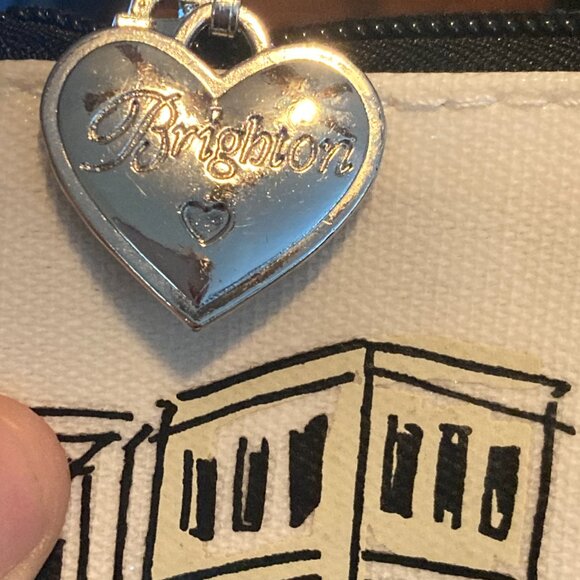 BRIGHTON  2 Piece -LG & SM Makeup Pouch Set. Coated canvas bags. VEUC. - Picture 7 of 9